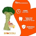 Nylabone Broccoli Power Chew Toy for Dogs, Dog Toys for Aggressive Chewers, Bacon & Cheese Flavor, Large Dogs - Up to 50 lbs, 1 Count - Image 4