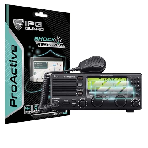 Écran iCOM IC-M700PRO protégé des rayures : Lot de 2 films nano céramique anti-chocs 9H