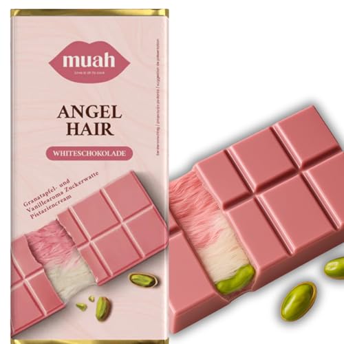 Chocolate Pelo de Angel | Chocolate Rubí con Crema de Pistacho – Angel Hair 60 g | Inspirado en el Chocolate Dubai | Con Algodón de Azúcar Turco y Chocolate | Tendencia Viral TikTok 2025 (2 x 60 gr)