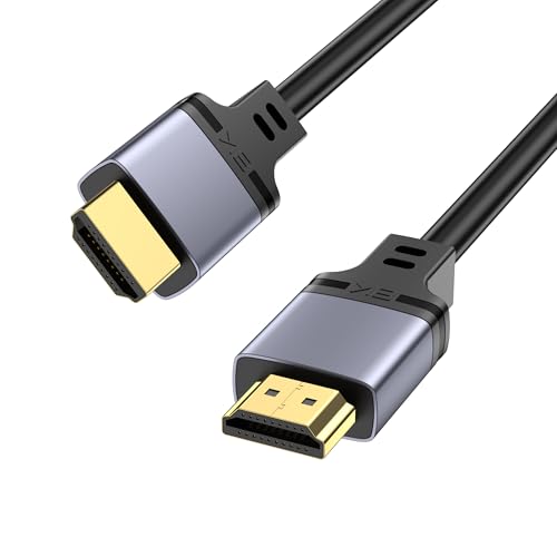 HDMI �P�[�u�� 8K 60Hz 1M 2.1 48Gbps������ TV �ȂǓK�p 10K/8K@60Hz / 4K@120Hz �Ή��A�e���r/���j�^�[/�v���W�F�N�^�[/Roku/Sky-Q/PS5/Xbox �ƌ݊���������܂�