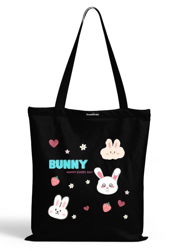 trendoprint Reusable Shopping Bag Canvas Tote Bag for Grocery, College, Office & Shoulder Handbag Travel Bag for Men and Women (14x16 inches)-picture-27