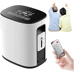 AFILI Generatore Concentratore di Ossigeno,Macchina Portatile Regolabile per Ossigeno 1-7 L/min,Macchina per Ossigeno ad Alta Purezza 96%,Concentratore di Ossigeno con Grande capacità Aggiornata,ARO