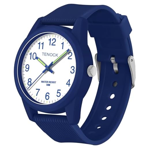 TENOCK Kids Analog Watches for Boys 50M Waterproof Watches Learning Time Children Watch Easy to Read Great Birthday Gifts for Ages 4-12 Kids Blue