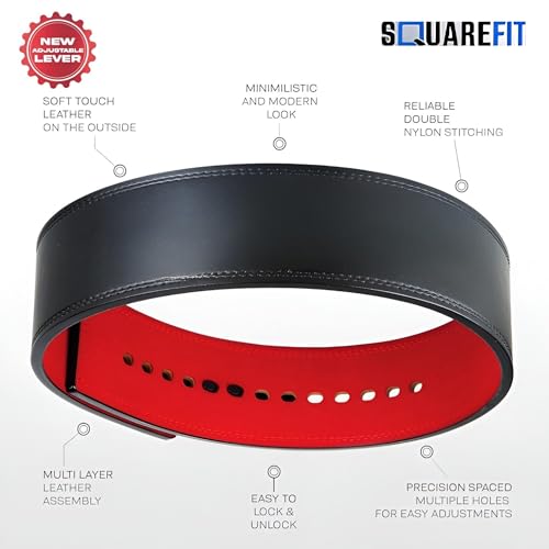 Image of Weight Lifting Lever Belt -Power Lifting Belt for Men & Women for Lower Back Support, Multipurpose Gym Workouts Deadlifts Squats Powerlifting - 4 Inch Wide (Small(26-34 Inch))