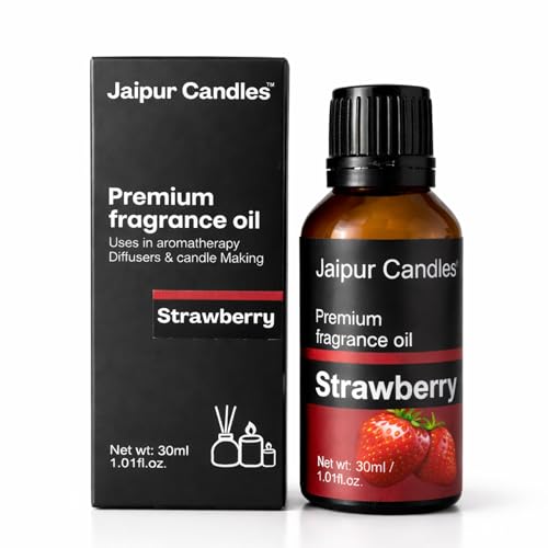 Image of Fragrance Oil | 30 ml | Aroma Oil for Home Fragrance | Best for Aromatherapy | Use in Diffusers, Candles, Air Fresheners (30ML, Strawberry)