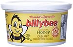 Billy Bee Honey, Pure Miel naturel, Blanc crème, Tub, 500g Boîte de 1