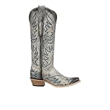 Circle G by Corral Womens Crackled Embroidered Tall...