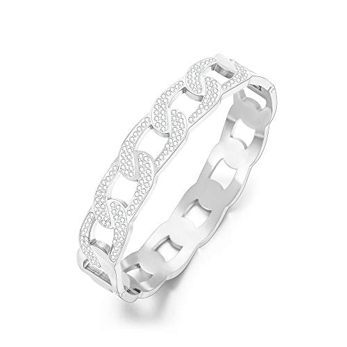 XINYIXIN Mujer Niñas Amigos Sisters Lady acero inoxidable Crystal Cover