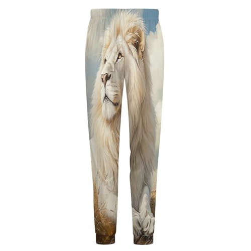 Majestic Lion Animal Men's Pajamas Pants Lightweight Sleep Lounge Pant Pjs Bottoms Casual Sleepwear 5