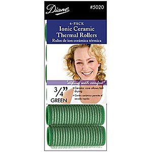 Diane D5020 Self Grip Rollers Ionic Ceramic Thermal, Green