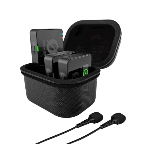 RØDE Wireless PRO Kompakt-Funkstrecken-Set mit Timecode, 32-Bit Float On-Board-Aufnahme, 2 Lavalier-Mikrofonen und Ladecase für Videoaufnahmen und Content Creation