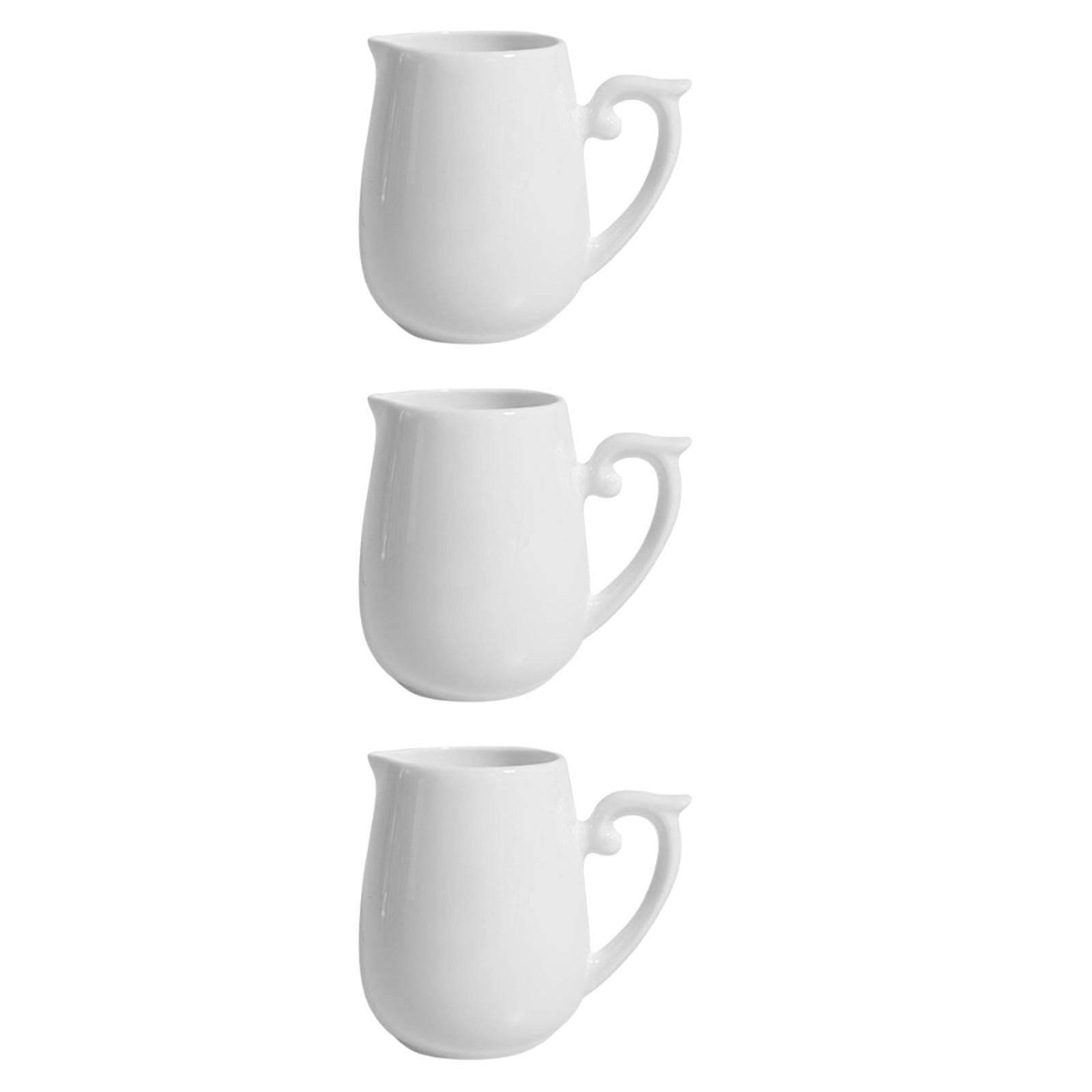 TOPBATHY 3 Pièces Pot À Lait Pichet À Lait Pour Sauce Bouilloire À Crémier En Céramique Tasse À Latte Crémier Fournitures De Préparation De Pichet À Mini