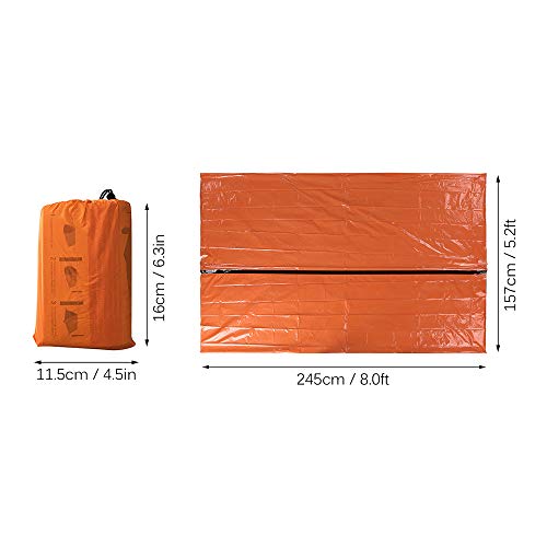 Tenda Tubo, Andoer Tenda Tubo de Emergência Survival O Shelter Rescue Camping Tenda Filme de Alumíni