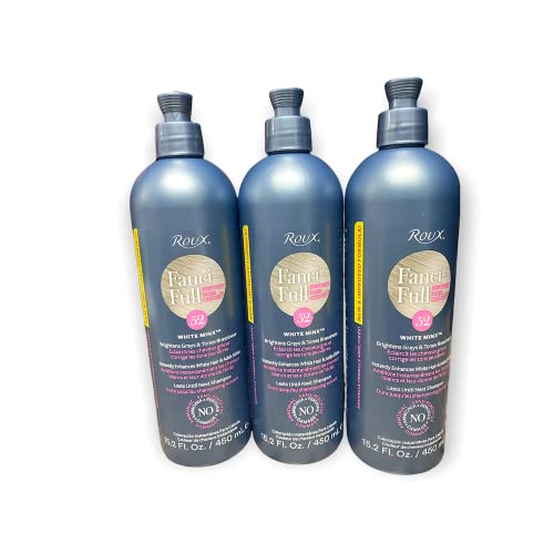 Roux Fanci-Full Rinse #52 White Minx 15.2 Ounce (449ml) (3 Pack)