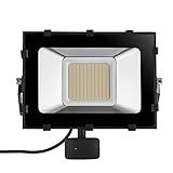 Viugreum 100W LED Motion Sensor Floodlight, Waterproof IP65, 12000LM, Warm White(2800-3200K),...