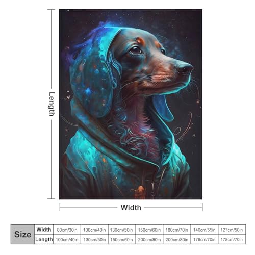 Couverture Dachshund Chien plaid canapé lit douillet