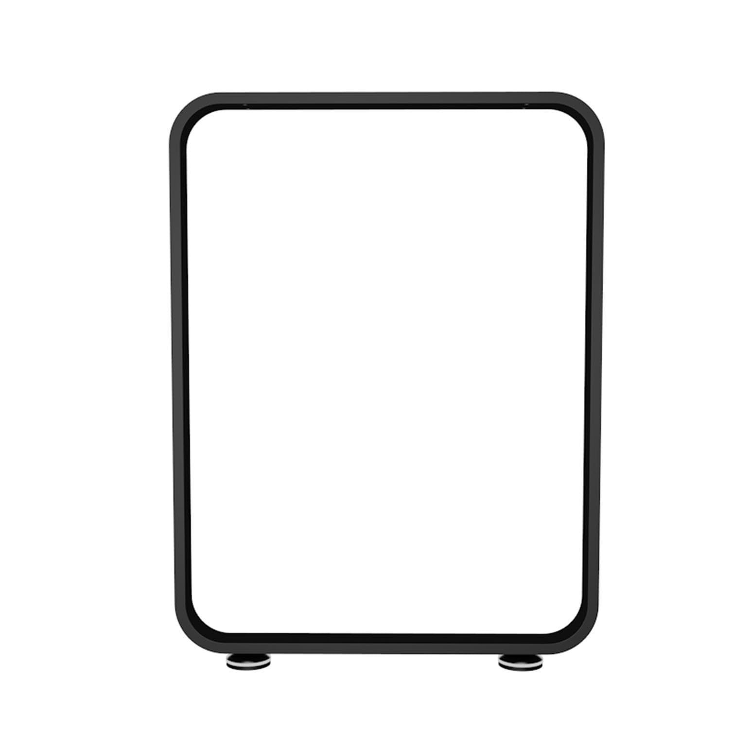 Gambe da tavolo in metallo rustiche Heavy-Du, 72,5 cm, tubo quadrato in ferro per cene, bar per la colazione e fai da te, capacità di carico 150 kg, colore nero (65 x 72,5 cm)