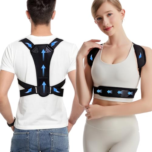 #ColaboraciónPagada<br>Corrector Postura Espalda Invisible Ajustable Transpirable para Hombre y Mujer – Soporte Ergonómico contra Dolor de Cuello y Hombros