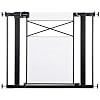 Safety 1st Adjustable Baby Gate for Doorways, Modern Farmhouse Style Gates for Pets, Toddlers, Babies, Children, White and Black