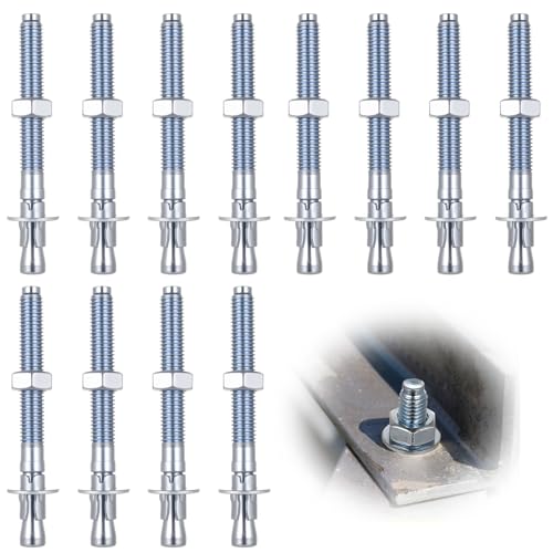 12 Stück Bolzenanker M12, Betonanker Schwerlastanker...