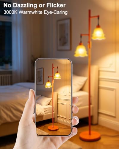 Image of Lightdot Globe Floor Lamp with LED Bulbs Included, Dimmable Floor Lamps,Unique Modern Standing Tall Lamp for Bedroom Living Room /Sofa Beside /Corner Decor-Gold
