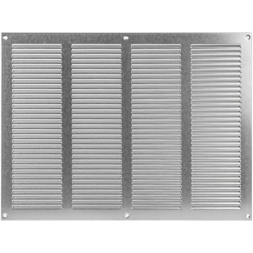 Vent Systems 40,6 x 30,5 cm (dimensioni complessive) - Copertura per bocchetta dell'aria in acciaio zincato, griglia di ritorno dell'aria in metallo con schermo di protezione integrato, copertura per