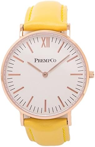 Nobel – Ladies Watch – Ivory White – Rose Gold – Quick Change Watch Wrist Band, Yellow