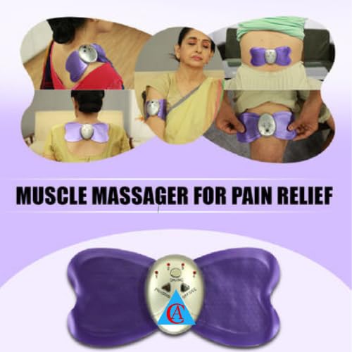 RK Retailer Acupressure Cordless Pulse Low Frequency Treatment Muscular Relaxation Massage With Flexible Sticking Pad, Relief from Body Pain, Butterfly Malwah Equipment RK Retailer Acupressure Cordless Pulse Low Frequency Treatment Muscular Relaxation Massage With Flexible Sticking Pad, Relief from Body Pain, Butterfly Malwah Equipment