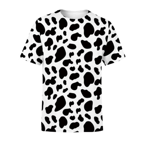 Unisex 3D Pattern Printed Casual Short Sleeve T-Shirts Summer Graphics Tops Tees for Men and Women