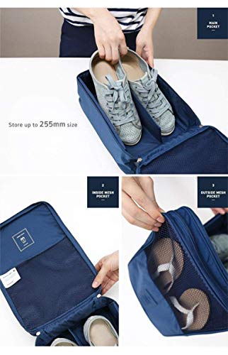 Image of Styleys Waterproof Shoe Bag /Shoe Pouch For Travelling /Storage (Navy Blue) - S1095
