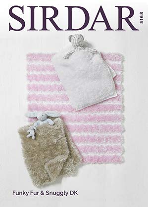 Sirdar Funky Fur Knitting Pattern - 5168 Blankets