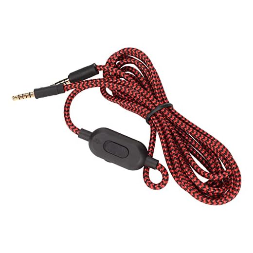 Cabo auxiliar de áudio para fone de ouvido Logitech G433 G233 G Pro G Pro X para Kingston HyperX Cloud Mix Gaming Headset, substituição de cabo auxiliar de áudio, para PC Phone Tablet