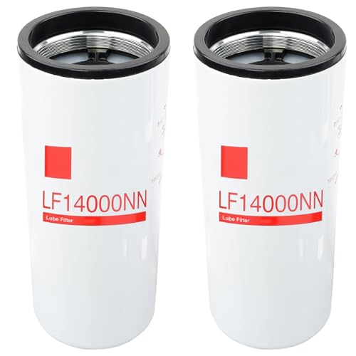 LF14000NN Oil Filter (2 Pack) Compatible with Cummins ISX ISM X12 X15 M11 QSX QSM QST Diesel Engines Replaces LF9080 LF9001 4367100 BD7154 57746XD