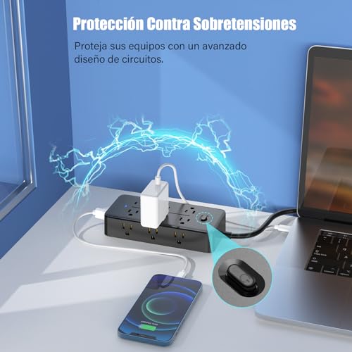 Electricidad, Home Improvement multicontacto Marca invens (3)
