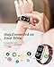 Fitness Trackers for Women Smart Watch: Fitness Tracker with 24/7 Heart Rate Monitor SpO2 Sleep Step Tracker, Pedometer Fitness Smart Watches for Women with 5ATM Waterproof for iPhone Android 2 Bands