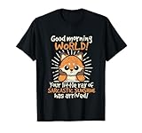 Good Morning World Fox Little Ray Of Sarcastic Sunshine Men Women T-Shirt