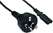 Produktbild InLine 16654B Netzkabel, Netzstecker Australien/Argentinien auf Euro 8 C7 Stecker, 1,8m
