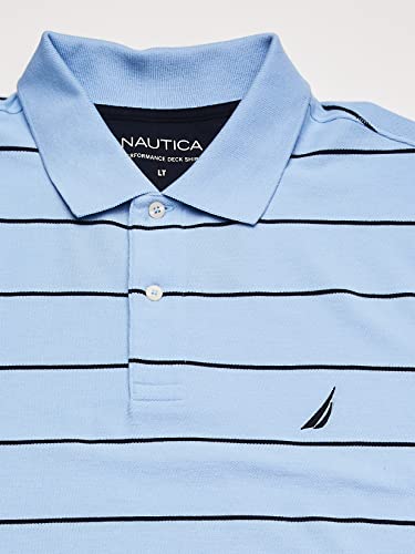 Nautica Men's Big and Tall Classic Short Sleeve Striped Polo Shirt2