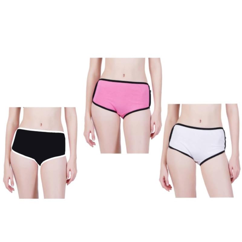 Casual Boyshorts_Panty_PO3_(WT-PK-BK_S) (Boyshorts_Panty_PO3_WT-PK-BK_S_PT)-image-3