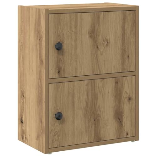 vidaXL Bibliothèque chêne Artisanal 40x24x52 cm Bois d'ingénierie, étagère à Livres, Support de Rangement, Support à Livres, Armoire de Rangement