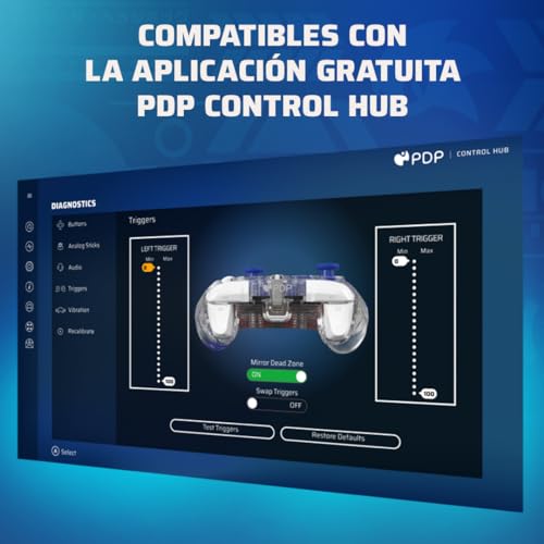 Image of PDP REALMz Nintendo Switch Pro Controller, Customizable LED Lighting, 3.5mm Headphone Jack, Officially Licensed by Nintendo and SEGA: Sonic Superstars (Knuckles Sky Sanctuary Zone)