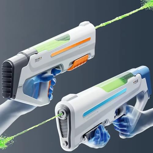 Image of Storio Rechargeable Electric Automatic Big Powerful Holi Pichkari Water Gun Toy for Kids with Luminous Light | 800ML Inbuilt Storage | Upto 30Ft Range |High Pressure Mechanism