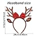Tagberoy Brown Christmas Antlers Headband Reindeer Ears Headbands for Women Christmas Holiday Hair Accessories for Women