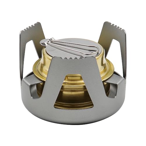Tiardey Mini Quemador de Alcohol para Exteriores, Estufa de Alcohol portátil Ultraligera para mochileros, Senderismo, Estufa de Camping al Aire Libre(Gris) Tiardey Mini Quemador de Alcohol para Exteriores, Estufa de Alcohol portátil Ultraligera para mochileros, Senderismo, Estufa de Camping al Aire Libre(Gris)