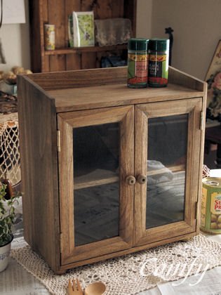 Amazon｜キッチン雑貨 スパイスラック キャビネット 北欧カントリー