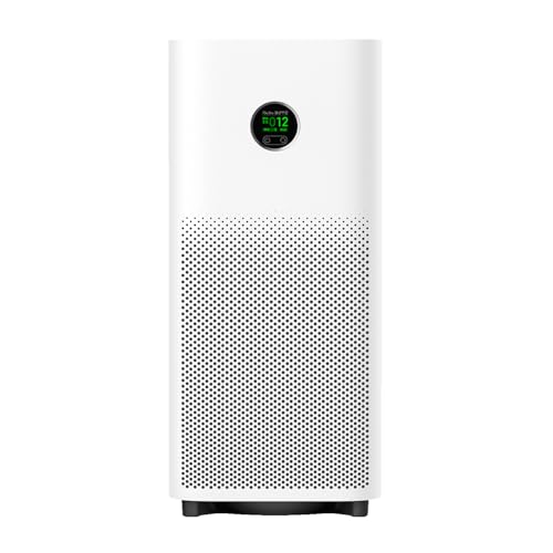 Xiaomi Smart Air Purifier 6 High CADR 443m/h Covers Rooms Up to 87.5m 5-in-1 HEPA Filtration Smart App & Voice Control Quiet Air Cleaner for Dust Smoke Pollen & Pet Dander
