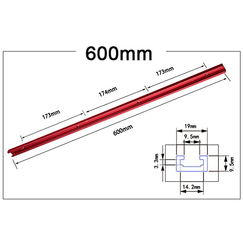NIKJEBDF 600mm T Track, Mitra Track Jig Fixture