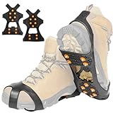 Traxtor Schuh Spikes Anti Rutsch - Schuhe für Winter umrüsten - Schuhkrallen für EIS und Schnee - Steigeisen als Gleitschutz bei Glatteis, Größe XL
