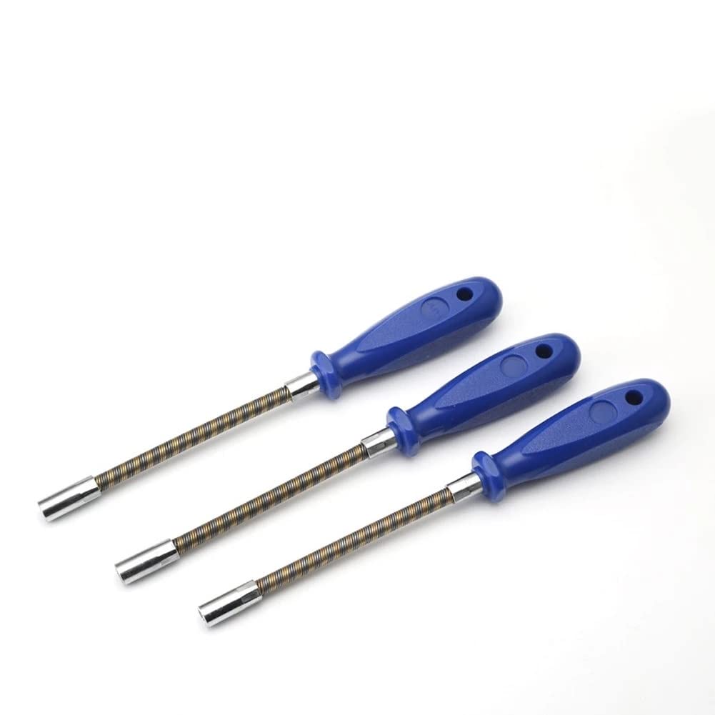 Flexibler Schraubendreher-Steckschlüssel-Schraubendreher Rutschfester Flexibler Schraubendreher Handwerkzeuge Multifunktional 7 mm (Color : A) (A)