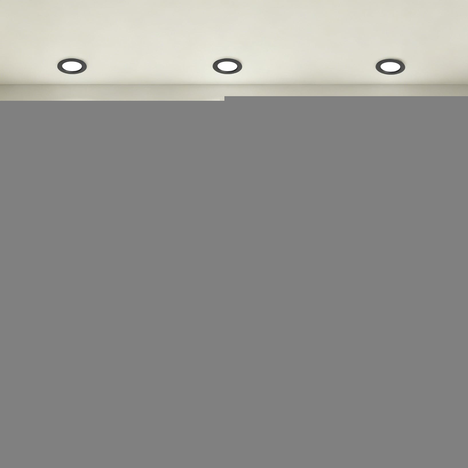 VOGHMOLD 12W Ultra Slim LED Downlight Recessed Ceiling Light 4 inch, 4000K Spot Lights Black Aluminum Trim, Cut Φ110-130mm, AC110-240V Panel Lighting for Office Hallway Closet, 11 Pack